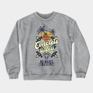 Concrete surfing (black version) Crewneck Sweatshirt